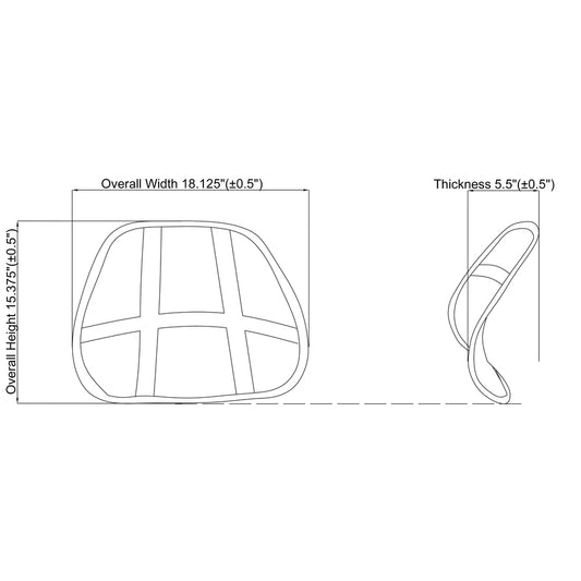 Lorell Ergo Mesh Lumbar Back Support (42171)