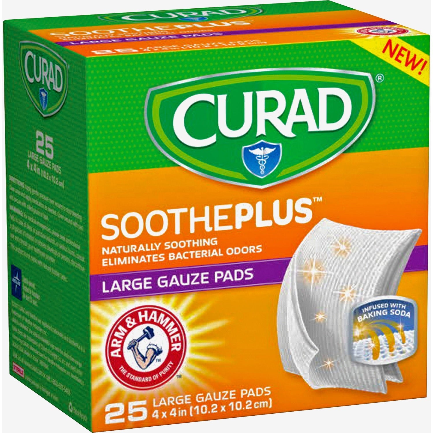 Curad SoothePlus Medium Non-stick Pads (CUR204425AH)