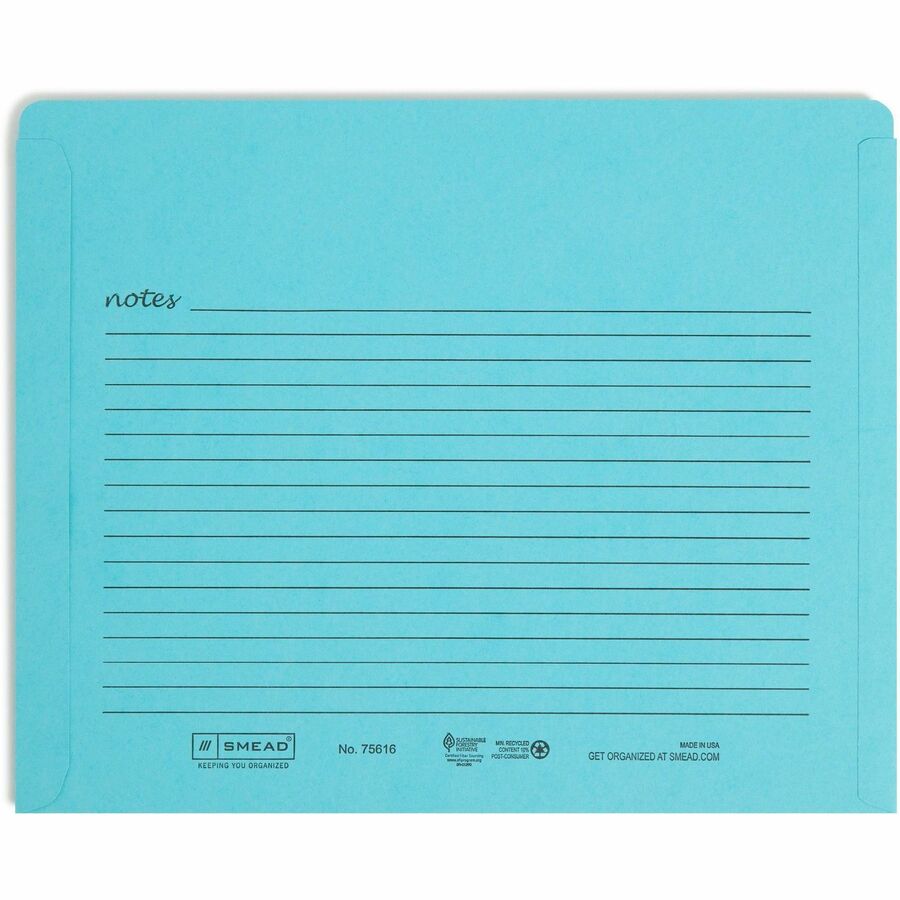 Smead Straight Tab Cut Letter Recycled File Jacket (75616)