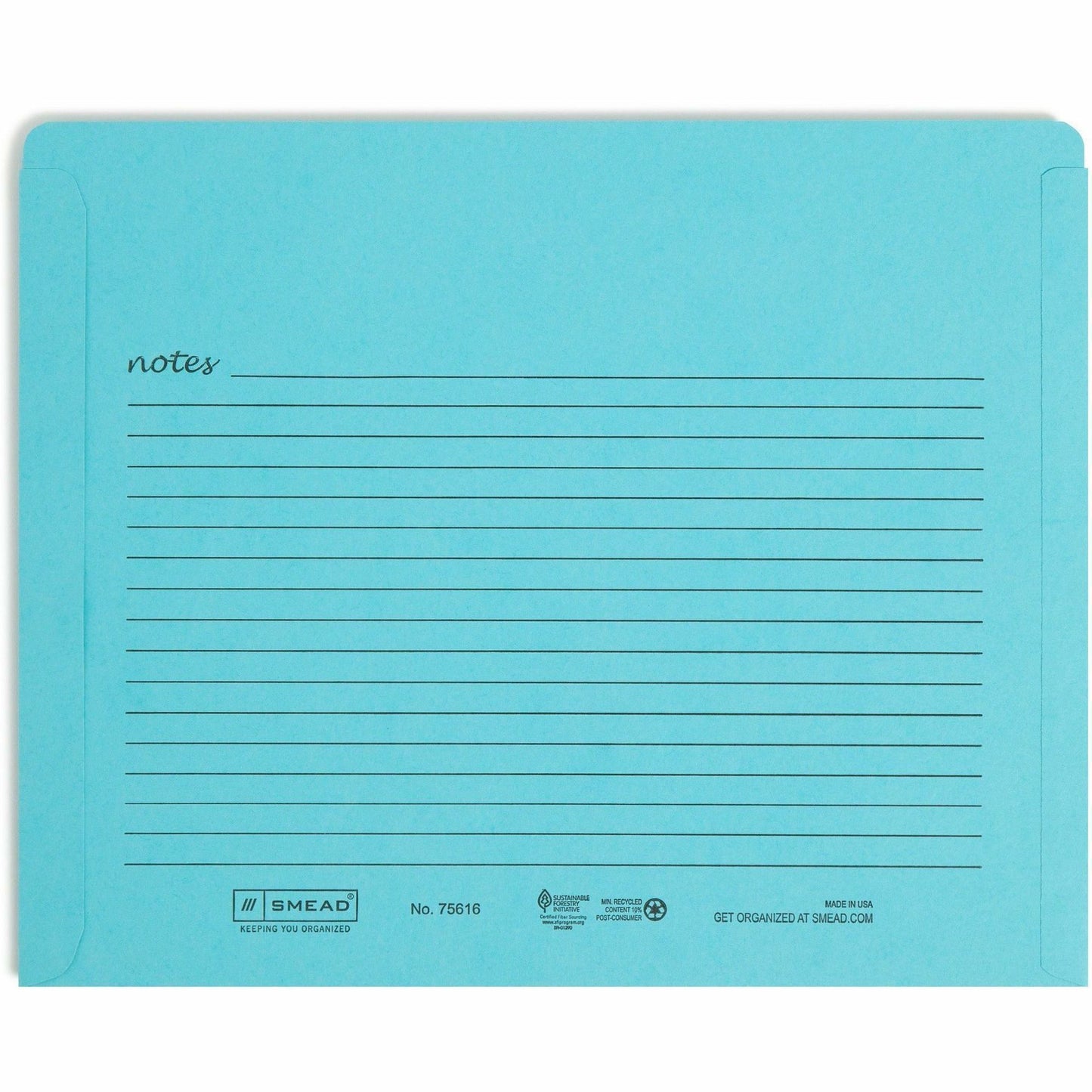 Smead Straight Tab Cut Letter Recycled File Jacket (75616)