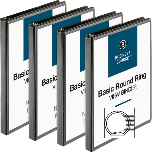 Business Source Round-ring View Binder (09950BD)