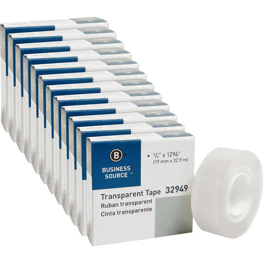 Business Source All-purpose Transparent Tape (32949PK)