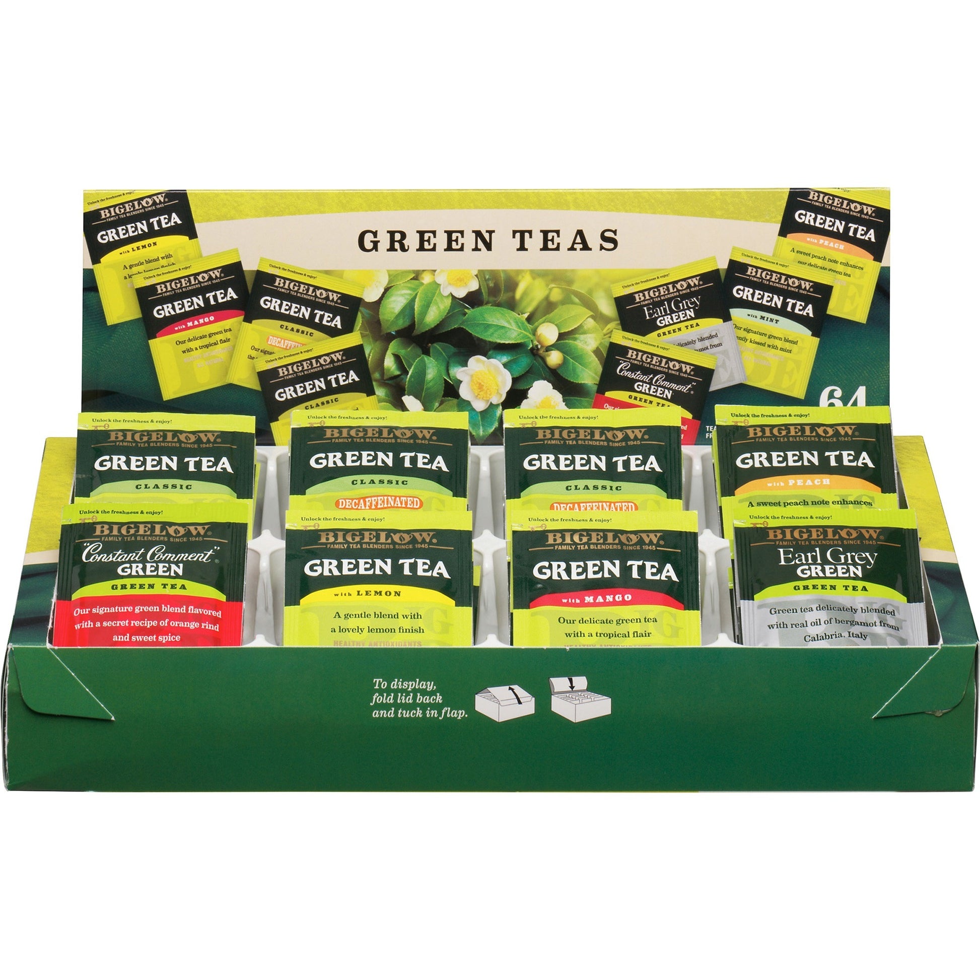 Bigelow Assorted Flavor Tray Pack Green Tea Bag (30568CT)