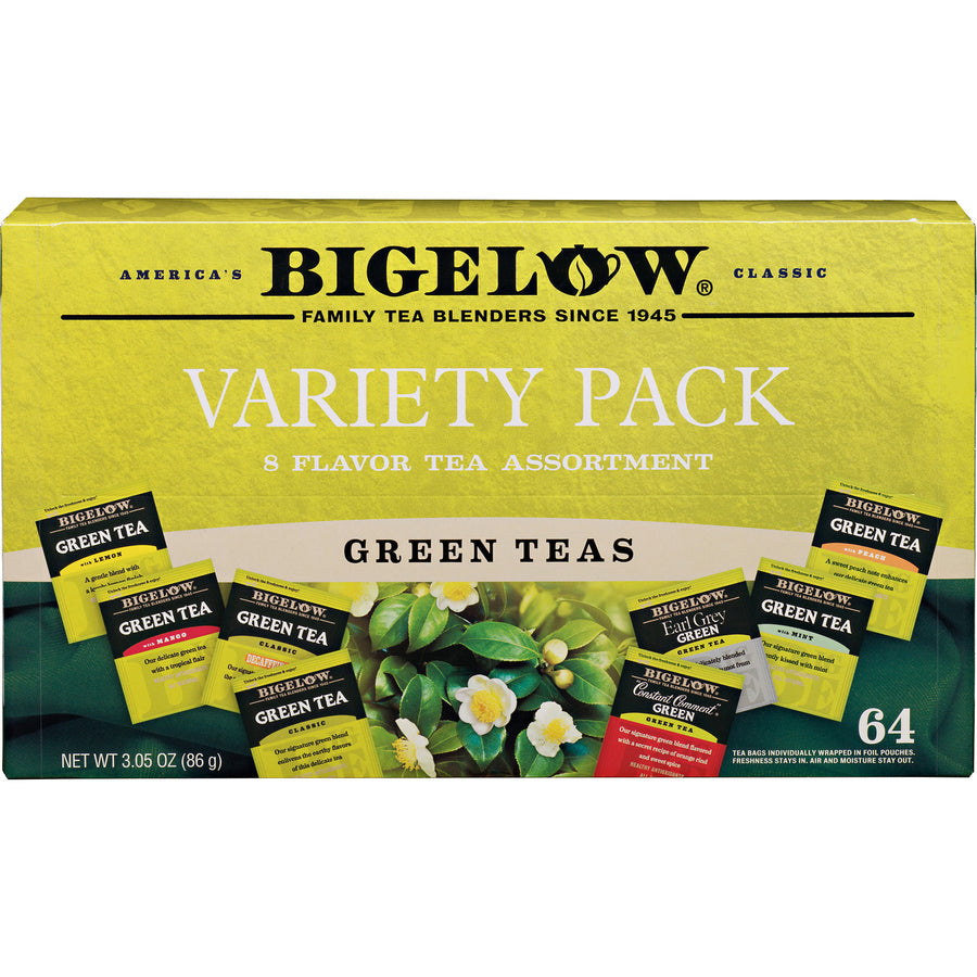 Bigelow Assorted Flavor Tray Pack Green Tea Bag (30568CT)