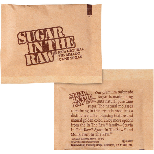 Sugar In The Raw Natural Turbinado Cane Sugar Packets (50319CT)