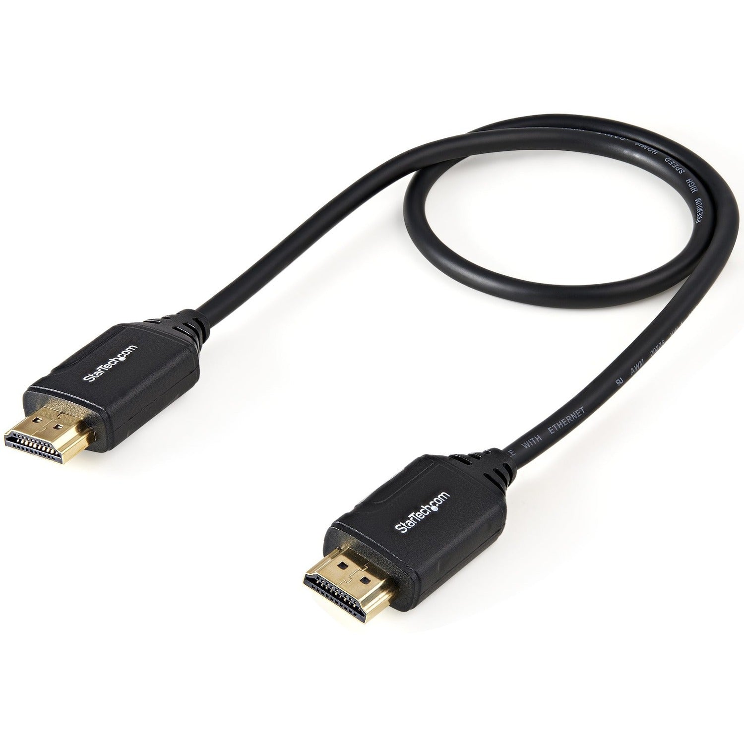 StarTech 1.6' 50cm Premium Hdmi 2.0 Cable 4k 60hz (HDMM50CMP)