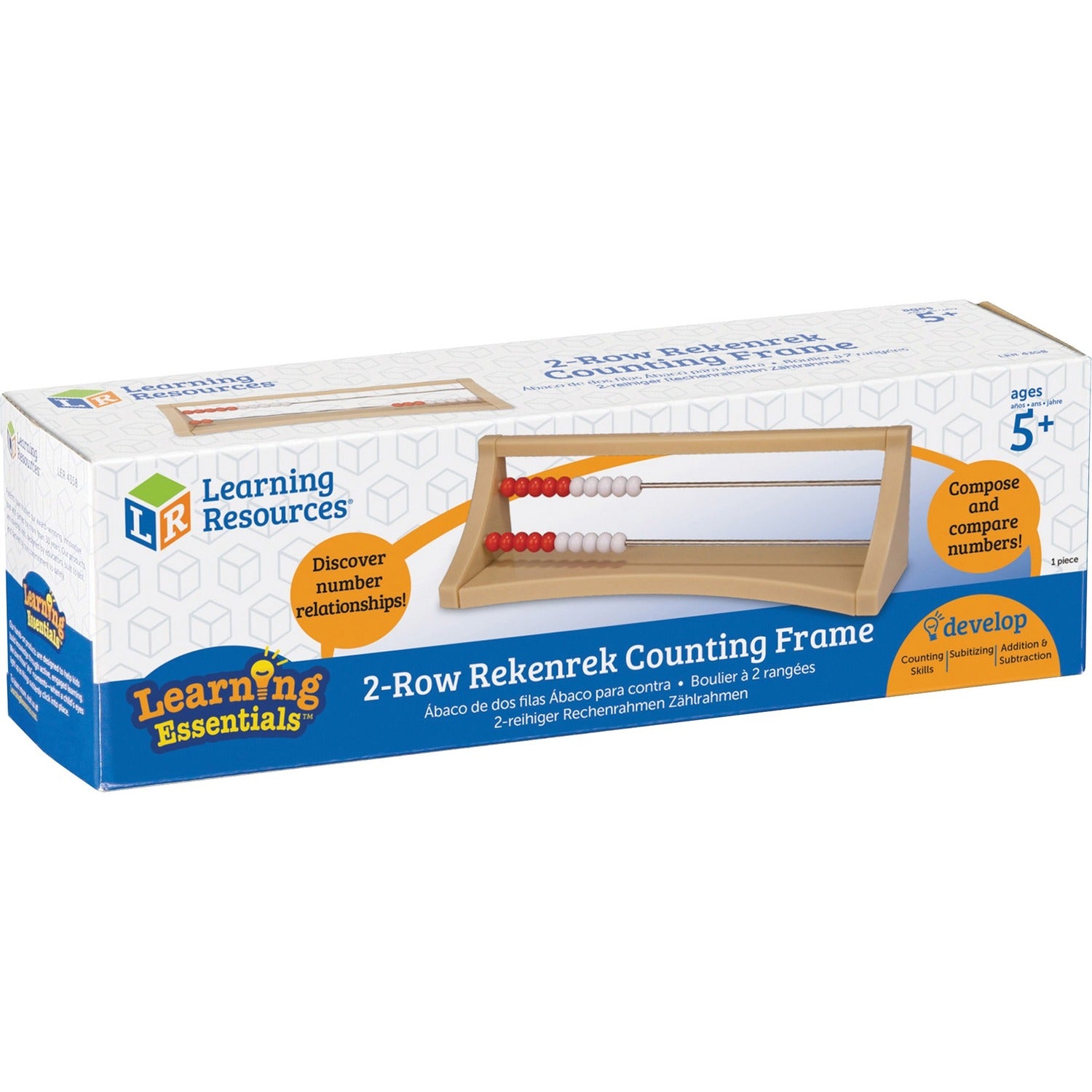 Learning Resources 2 Row Rekenrek Counting Frame (LER4358)