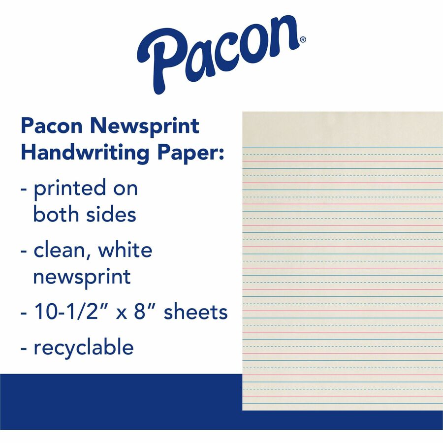 Zaner-Bloser Broken Midline Ruled Paper (ZP2610)