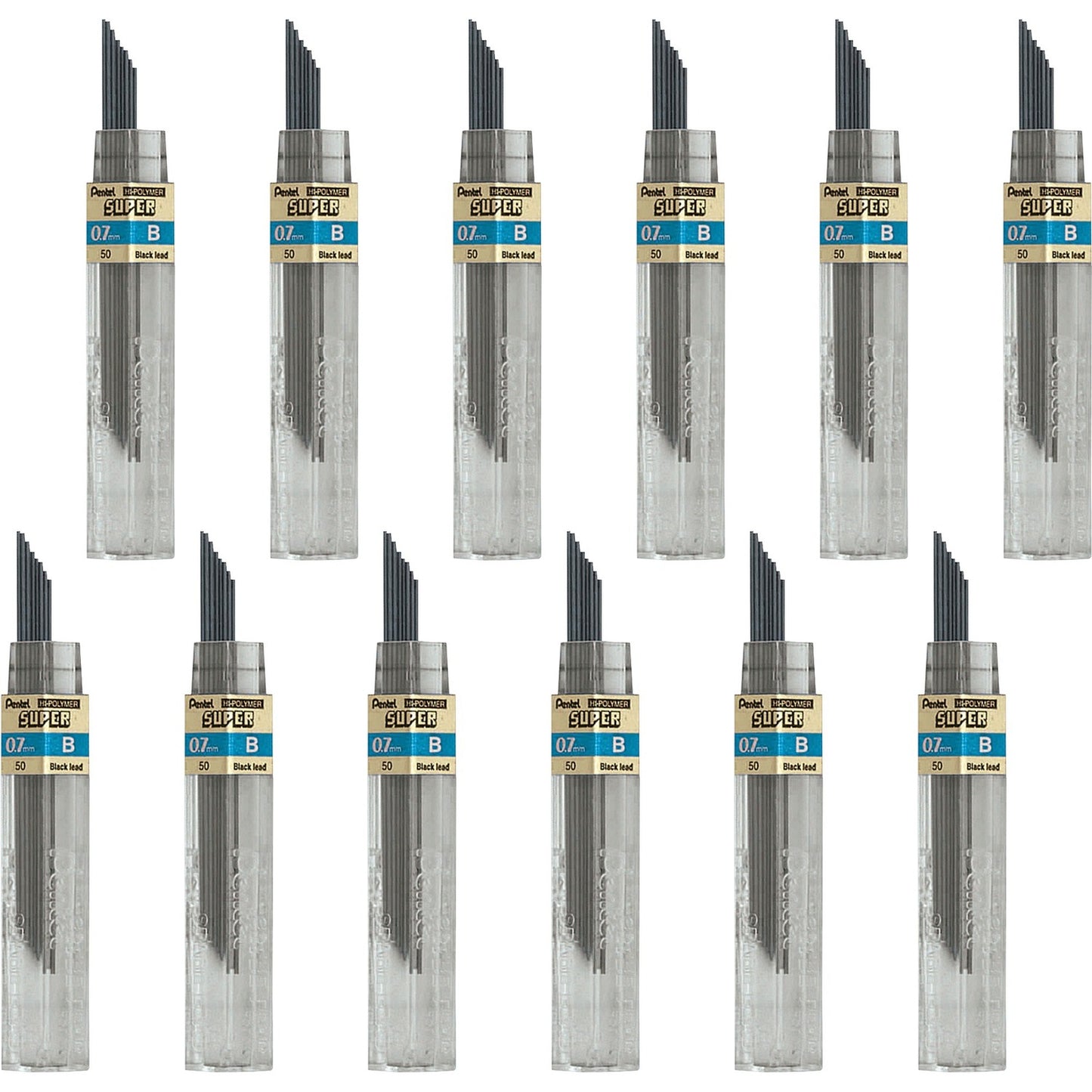 Pentel Super Hi-Polymer Leads (50BBX)