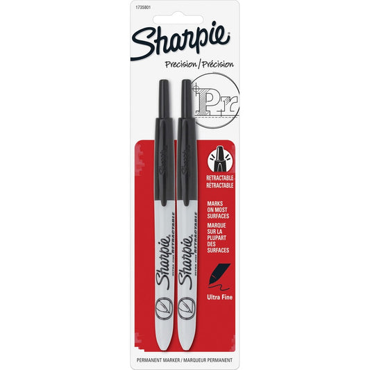 Sharpie Retractable Ultra-Fine Point Permanent Markers (1735801BX)