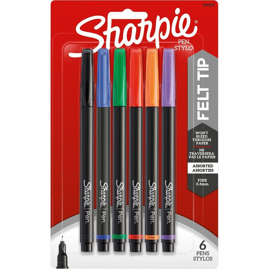 Sharpie Fine Point Pens - 6-Packs (1976527BD)