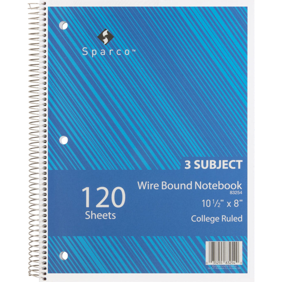 Sparco Wire Bound College Ruled Notebook (83254BD)