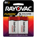 Rayovac 9-Volt Fusion Advanced Alkaline Batteries (A16042TFUSK)