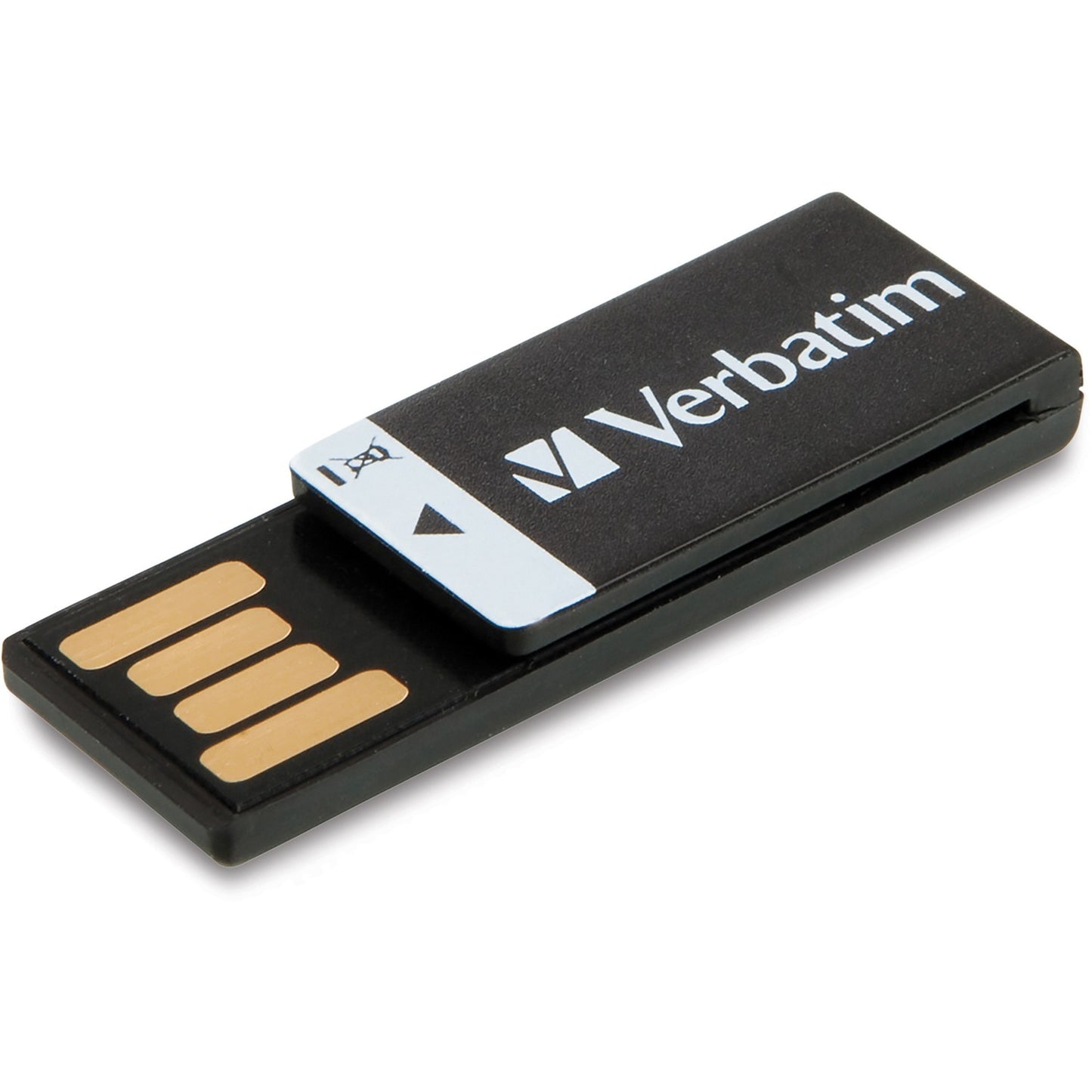 Microban 16GB Clip-it USB Flash Drive - Black (43951)