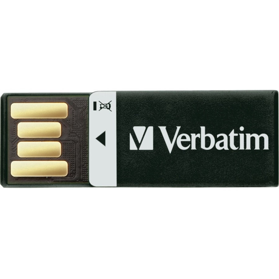 Microban 16GB Clip-it USB Flash Drive - Black (43951)