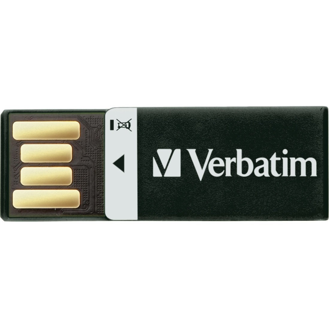 Microban 16GB Clip-it USB Flash Drive - Black (43951)