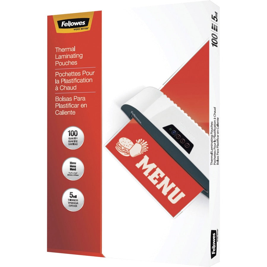 Fellowes Menu Size Thermal Laminating Pouches (5746001)