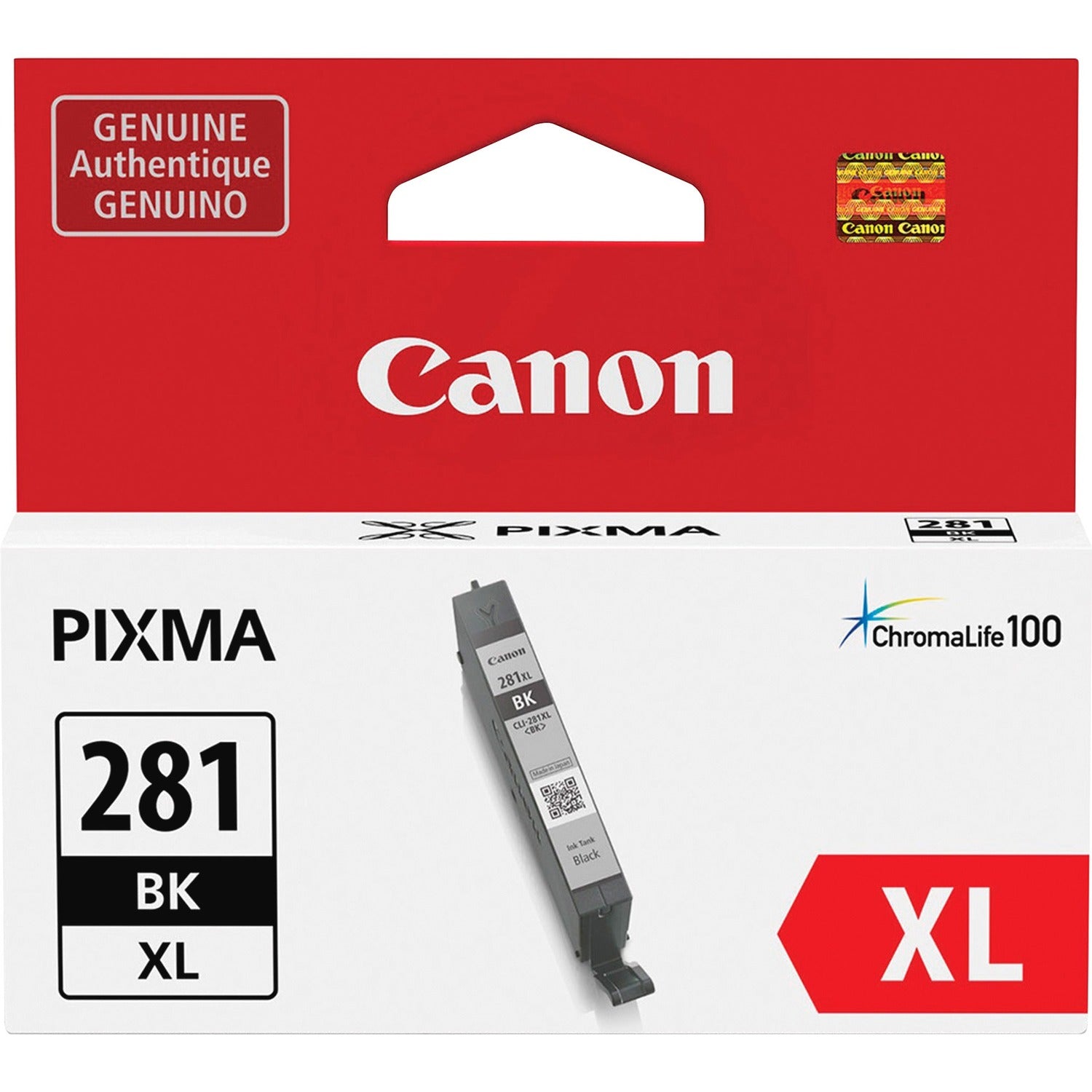 Canon CLI-281XL Original Inkjet Ink Cartridge - Black - 1 Each (CLI281XLBK)