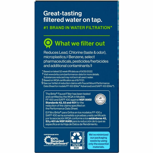 Brita On Tap Water Filtration System Replacement Filters For Faucets (36309)