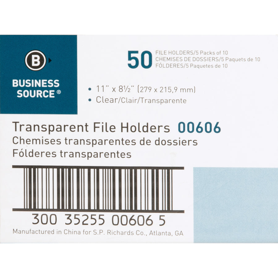 Business Source Letter File Sleeve (00606BX)