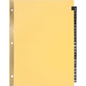 Business Source A-Z Black Leather Tab Index Dividers (01181)