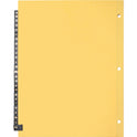 Business Source A-Z Black Leather Tab Index Dividers (01181)