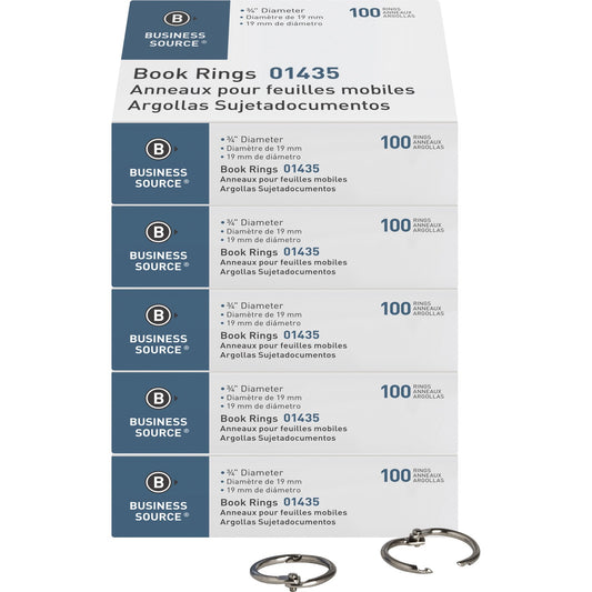 Business Source Standard Book Rings (01435BD)