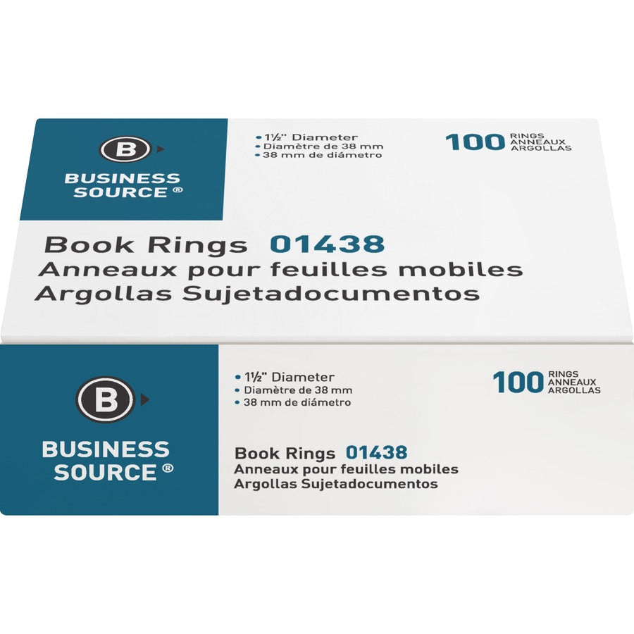 Business Source Standard Book Rings (01438)