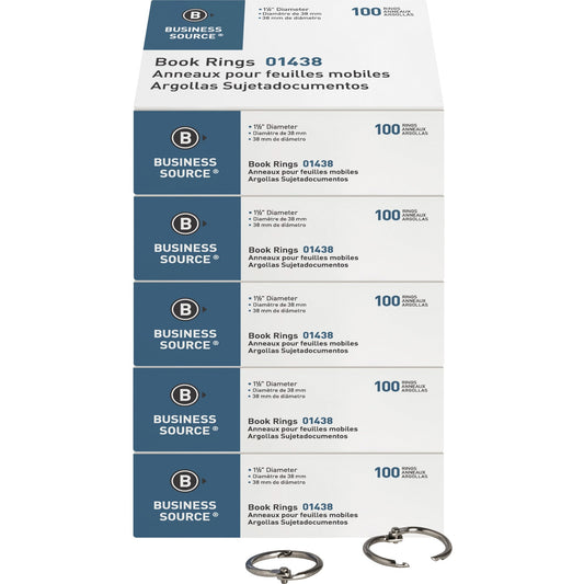 Business Source Standard Book Rings (01438BD)