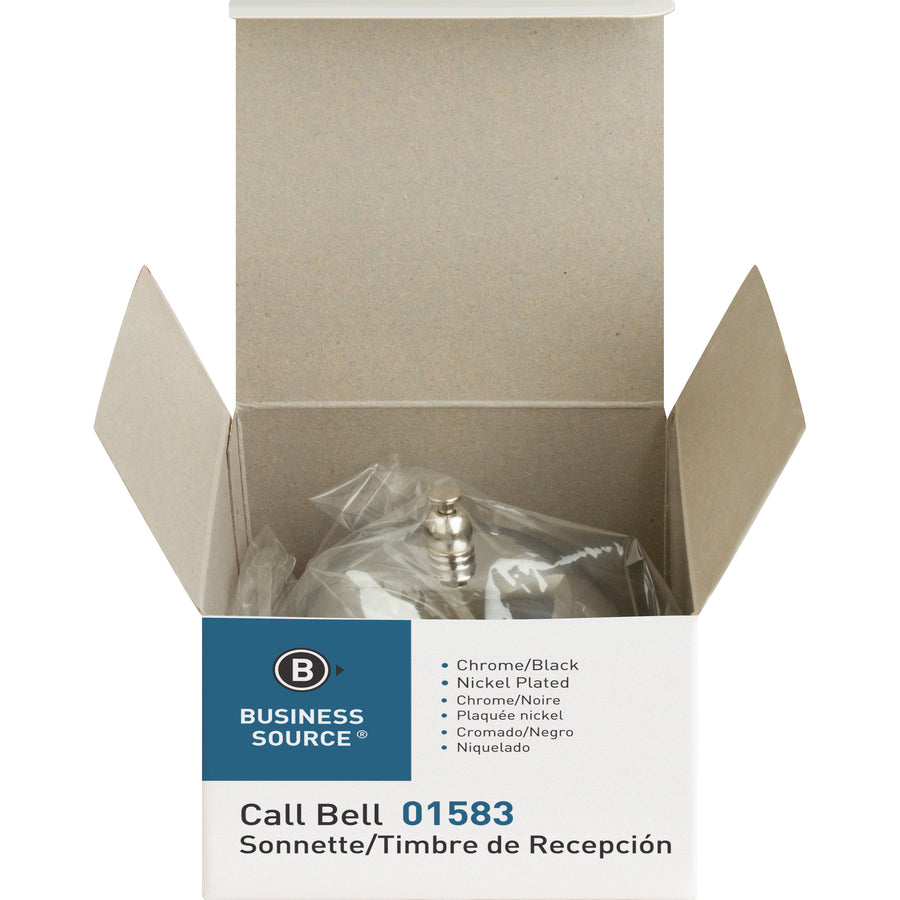 Business Source Nickel Plated Call Bell (01583)