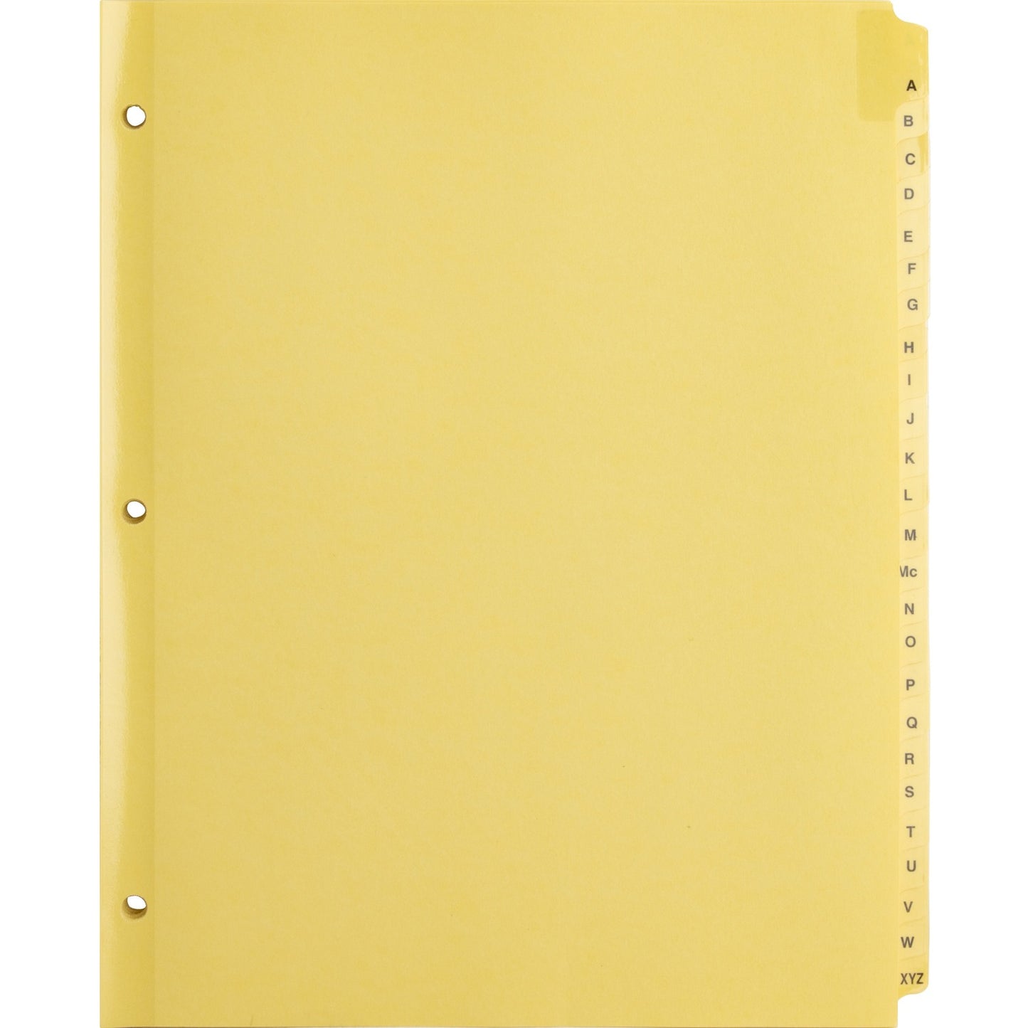 Business Source A-Z Clear Plastic Tab Index Dividers (01806)