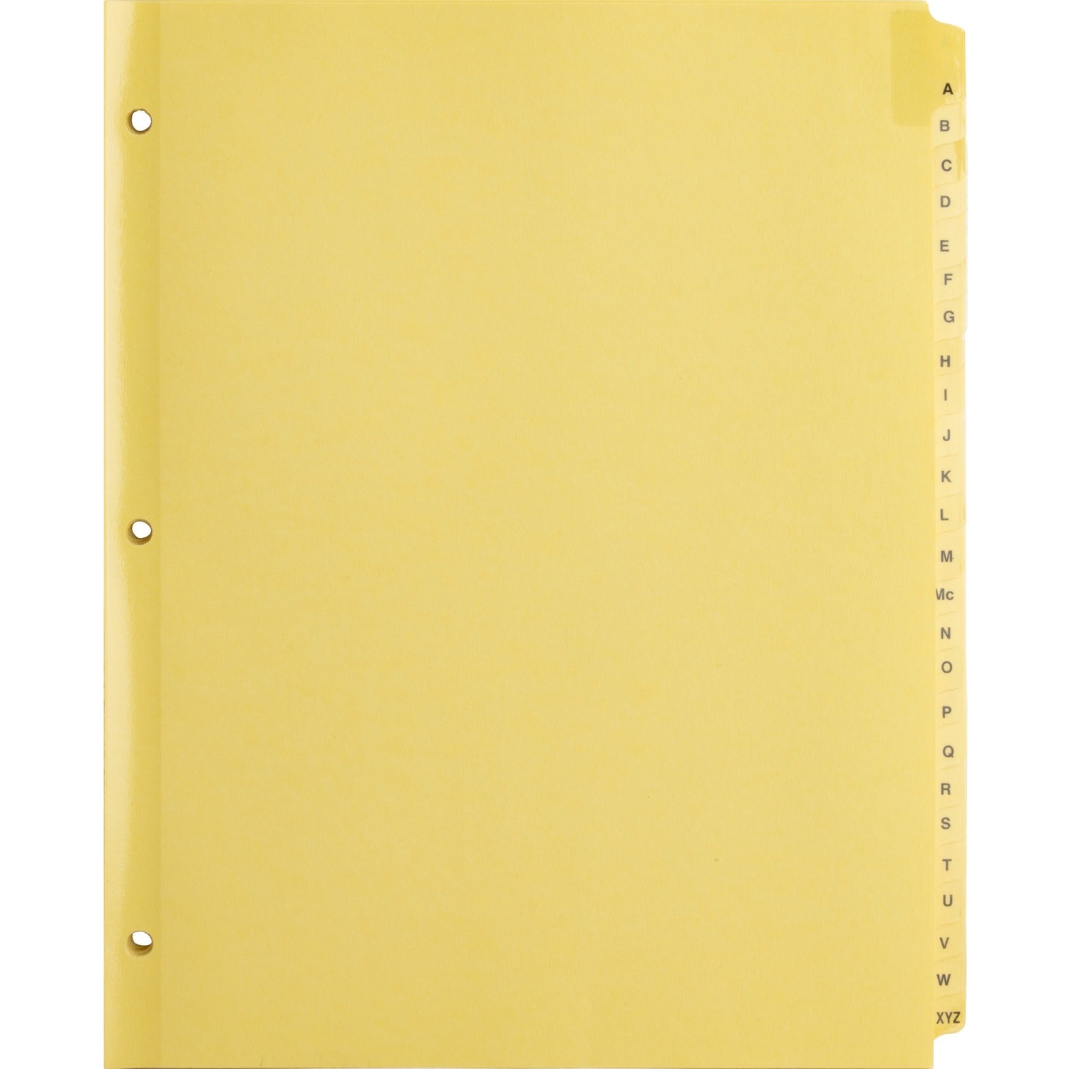 Business Source A-Z Clear Plastic Tab Index Dividers (01806)