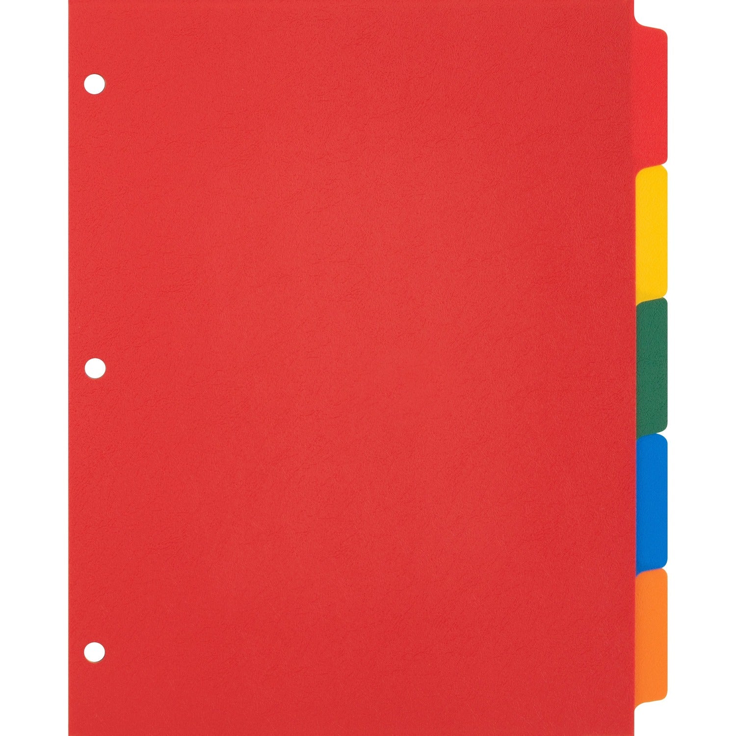 Business Source Plain Tab Color Polyethylene Index Dividers (01809)