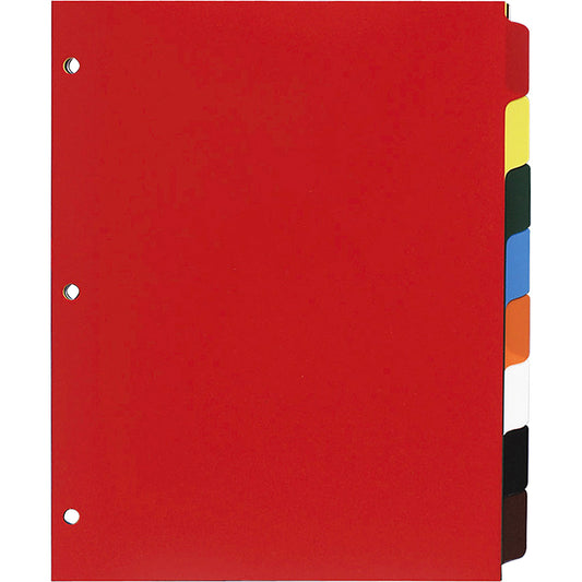 Business Source Plain Tab Color Polyethylene Index Dividers (01810)