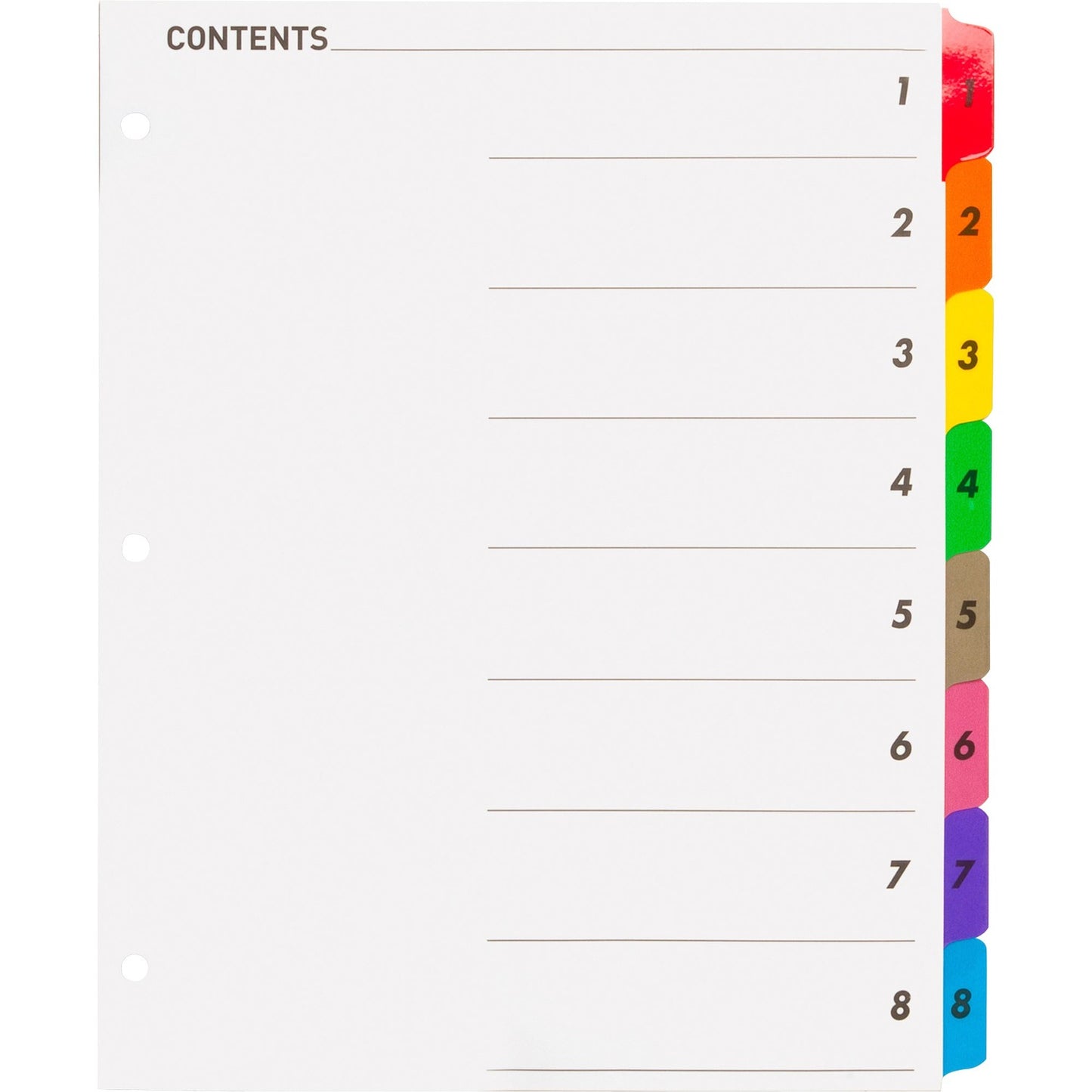 Business Source Table of Content Quick Index Dividers (21901)