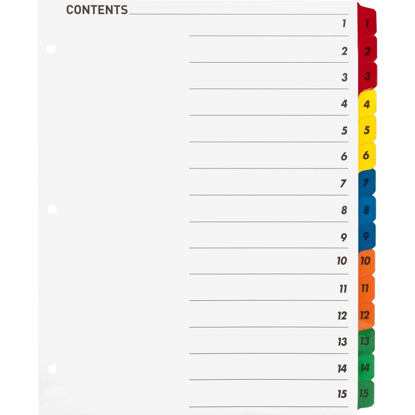 Business Source Table of Content Quick Index Dividers (21904)