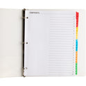 Business Source A-Z Tab Table of Contents Index Dividers (21905)