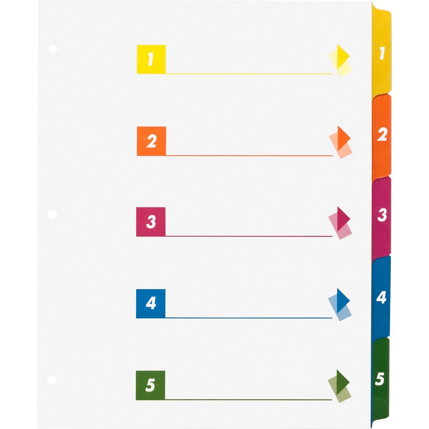 Business Source Color-coded Table of Contents/Tabs Index Dividers (21908)