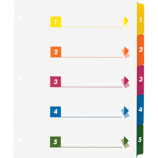 Business Source Color-coded Table of Contents/Tabs Index Dividers (21908)