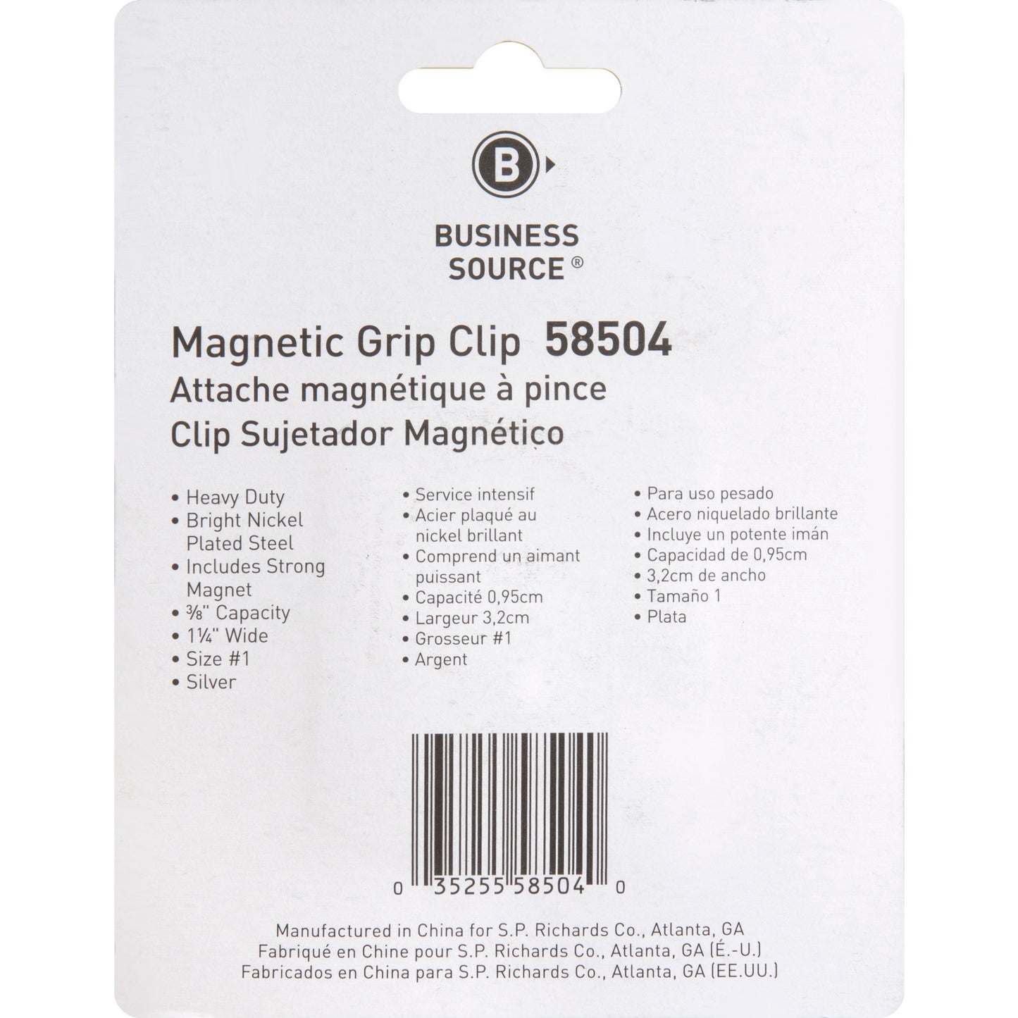 Business Source Magnetic Grip Clips (58504)