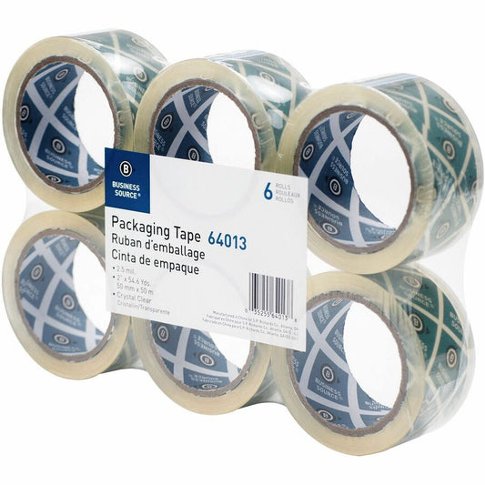 Business Source Crystal Clear Packaging Tape (64013)