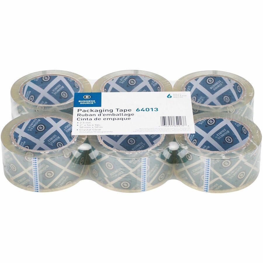 Business Source Crystal Clear Packaging Tape (64013)