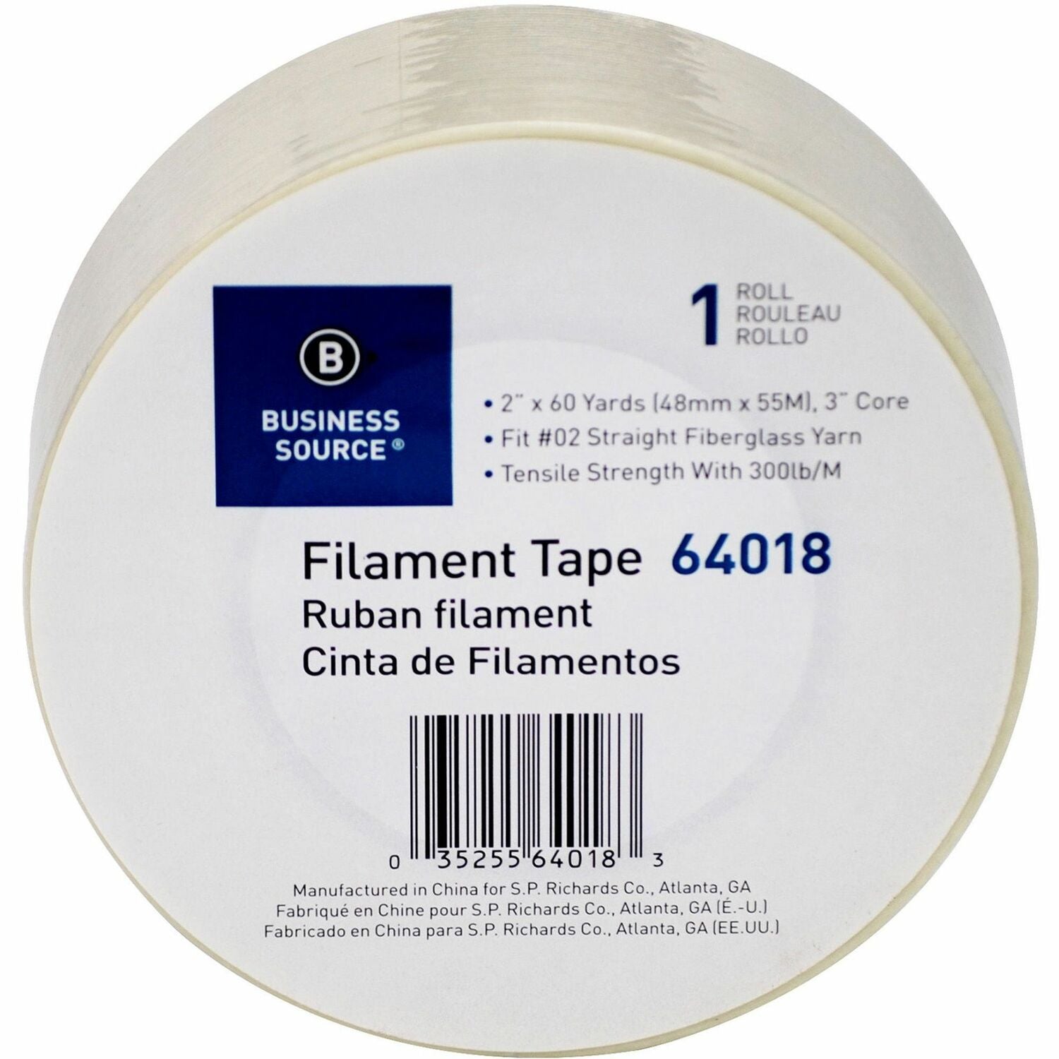 Business Source Heavy-duty Filament Tape (64018)