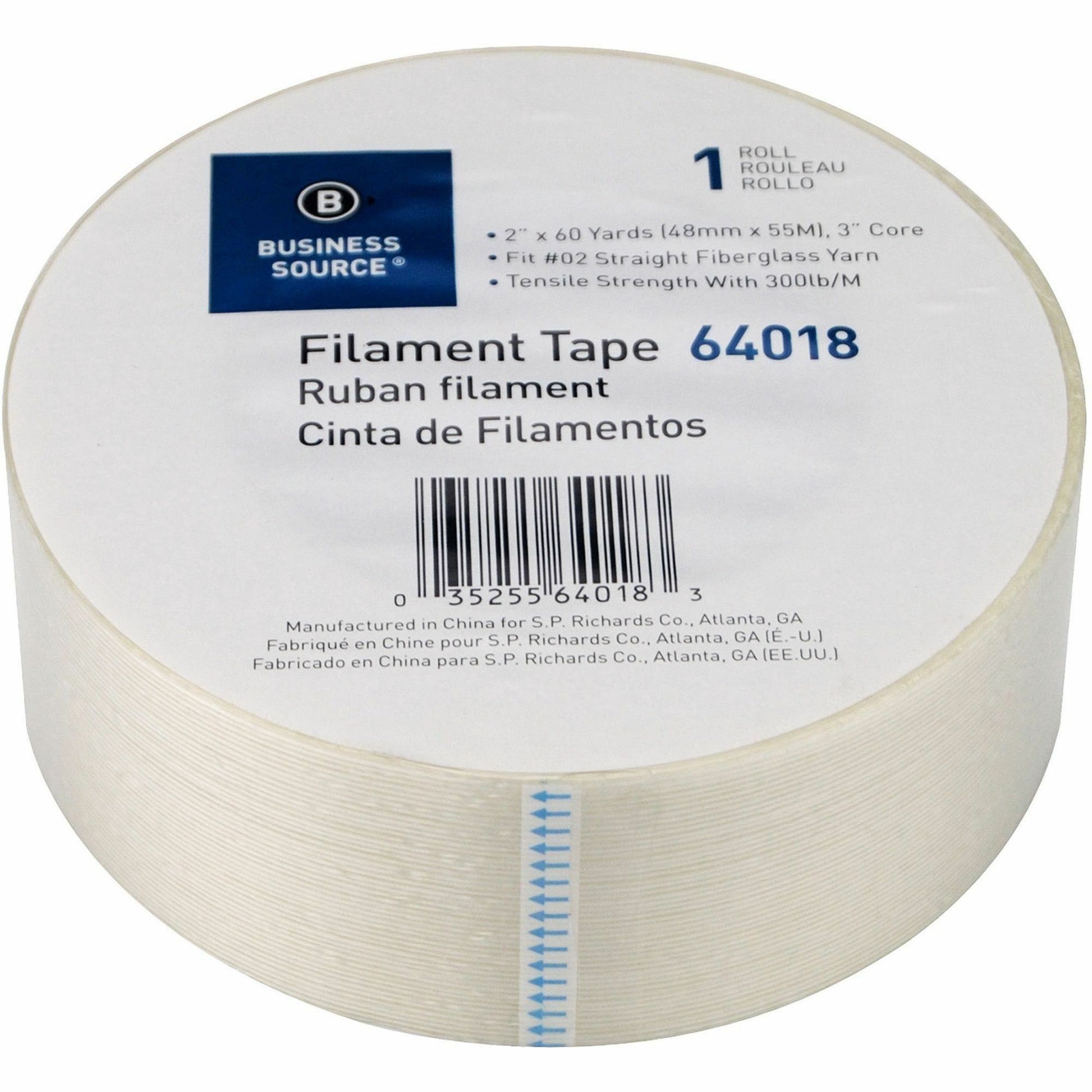 Business Source Heavy-duty Filament Tape (64018)