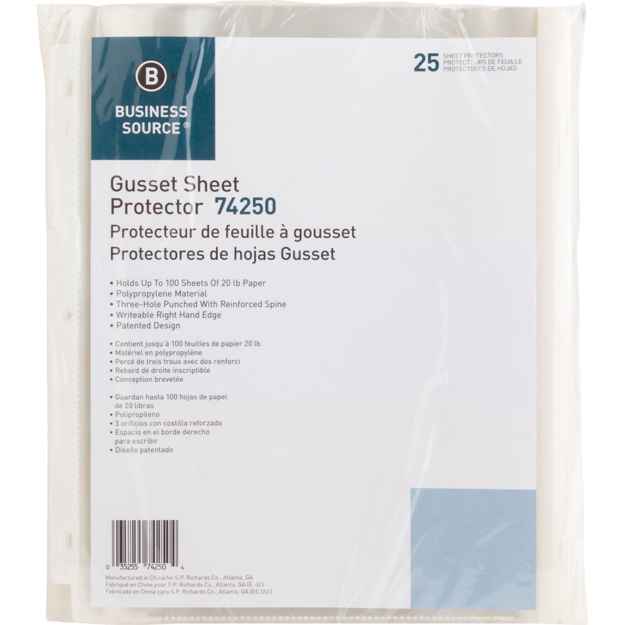 Business Source Heavy-duty Sheet Protectors (74250)