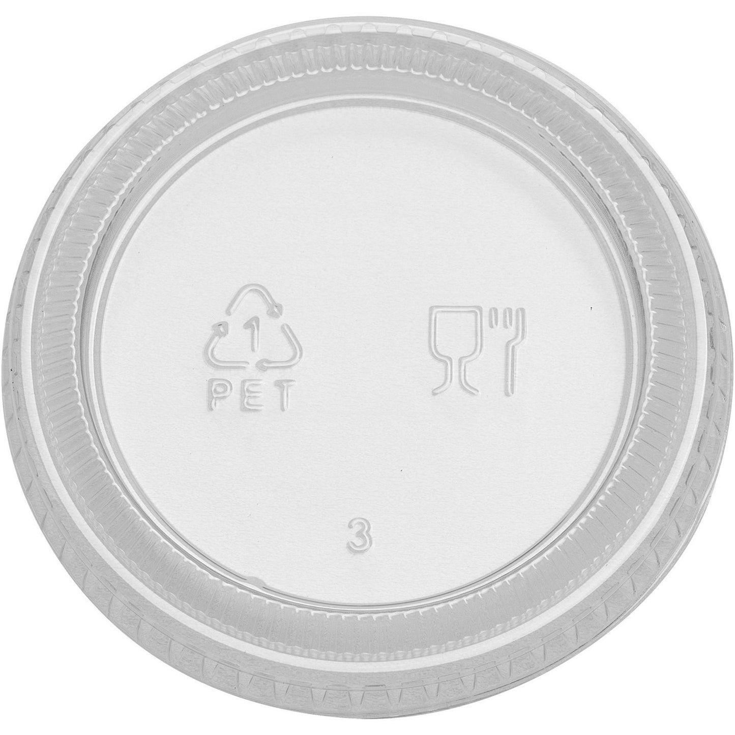 Dixie Portion Cup Lids by GP Pro (PL20CLEAR)