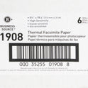 Business Source Thermal Fax Paper Rolls (01908)