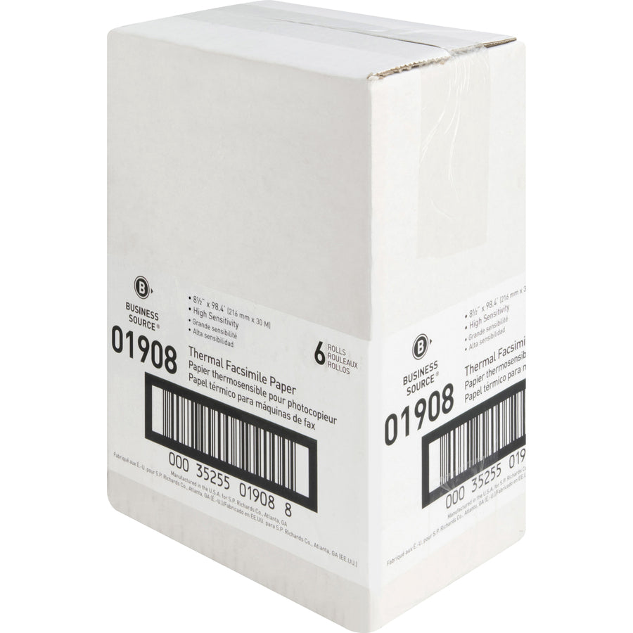Business Source Thermal Fax Paper Rolls (01908)