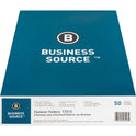 Business Source 1/3 Tab Cut Letter Recycled Fastener Folder (17213)