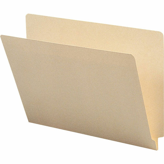 Business Source Straight Tab Cut Letter Recycled End Tab File Folder (17237)